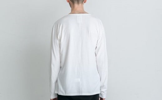【ホワイト】 EIJI LONG SLEEVE T−SHIRT 【 長袖 ・ クルーネック 】 _SM18-1 ｜ 服 Tシャツ ティーシャツ 国産 日本製 大阪府 阪南市