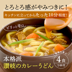 【ゆうパケット】讃岐のカレーうどん 4食セット