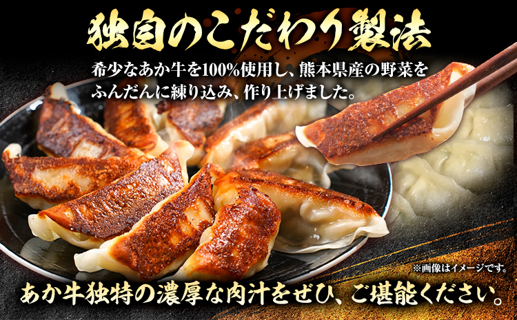 熊本和牛 あか牛 餃子 40個 ( 20個 × 2 ) 道の駅竜北《60日以内に出荷予定(土日祝除く)》 熊本県 氷川町 ぎょうざ ギョーザ 牛肉 牛 送料無料---sh_fskgoz_24_60d_