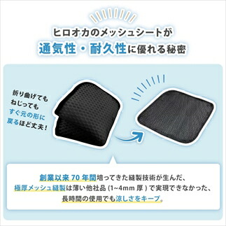 メッシュ座布団 黒 2個セット クッション 座布団 ざぶとん デスクワーク テレワーク 在宅勤務 オフィス 椅子 イス いす 腰痛対策 疲労軽減 インテリア 兵庫県 丹波市