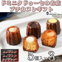 【ふるさと納税】ドミニクドゥーセの店のプチカヌレギフト(バニラ、チョコレート、オレンジ、塩キャラメル、抹茶×各3個)【配送不可地域：離島】【1455128】