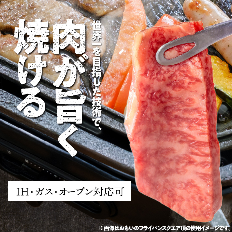 〈カンブリア宮殿で紹介されました！〉 【訳あり】おもいのフライパン スクエア 電気卓上コンロ 頂-ITADAKI-セット ドウシシャVer.  【目指したのは いつでも変わらない極上の焼き加減】 H0