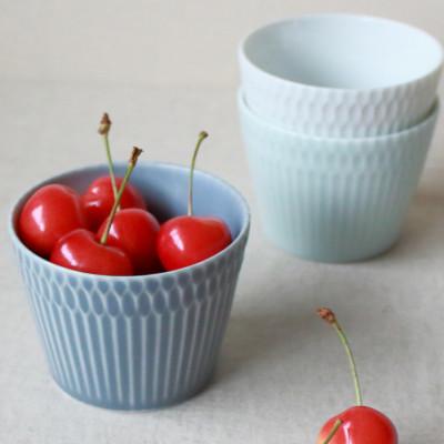 ふるさと納税 瑞浪市 【4個セット】美濃焼 さざなみ 8.5猪口カップ ブルーグレー 200cc 小田陶器 |  | 01