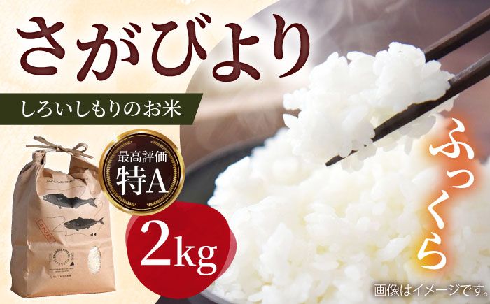 【令和7年産】 しろいしもりのお米 さがびより 2kg【Sunrise328】米 お米 白米  令和8年発送[ICD008]