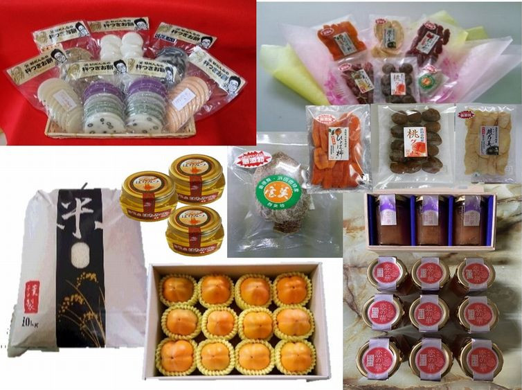 
            【定期便】山陰浜田から選りすぐり6回コース 定期便 定期 6回 お楽しみ 選りすぐり 餅 干柿 米 お米 ジャム 蜂蜜 百花蜜 ドライフルーツ 柿 西条柿 セット 詰め合わせ 【032_2088】
          