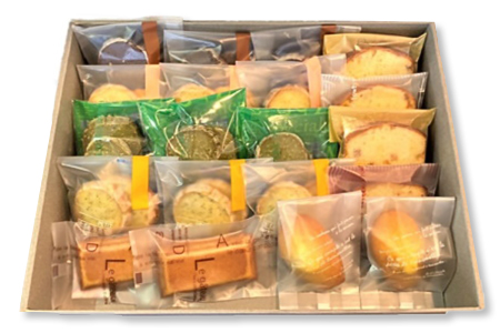 レストランの焼菓子20個詰合せ｜スイーツ お菓子 マドレーヌ フィナンシェ クッキー ドライフルーツ パウンドケーキ [0577]