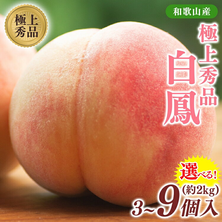 【ふるさと納税】＼選べる内容量／桃先行受付!　桃の王様【白鳳】　特秀品