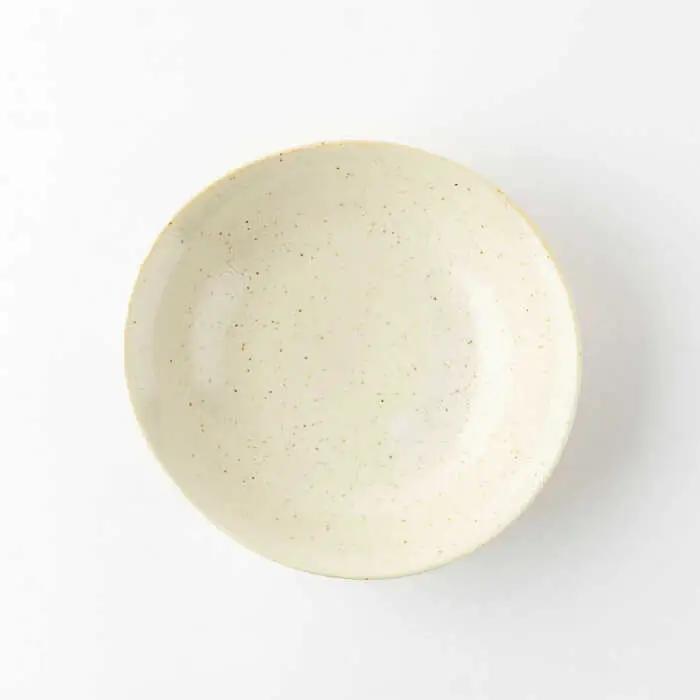 【美濃焼】ナチュラル カレー皿 4枚セット【山正各務陶器】 器 北欧風 クリーム色 (491304)[MFW030]