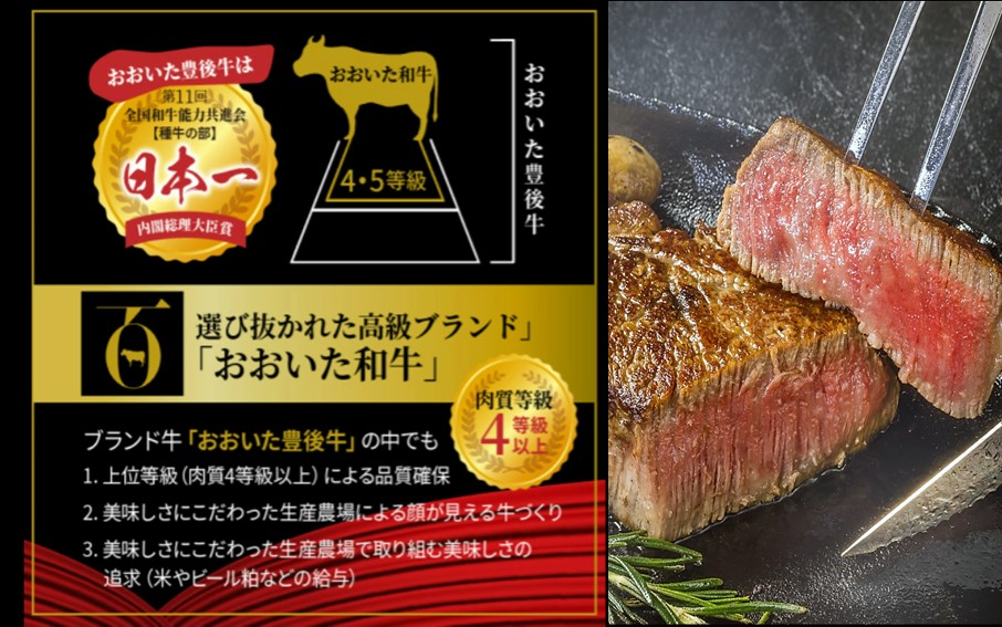 シェフ厳選！ おおいた和牛贅沢ステーキセット（フィレ＆サーロイン）_2206R _イメージ5