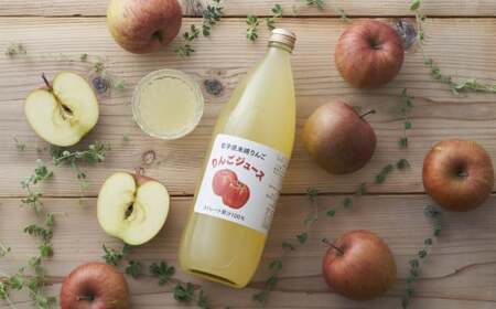 先行予約 【サンふじ使用】 果汁100％りんごジュース 1L×2本 りんごジュース