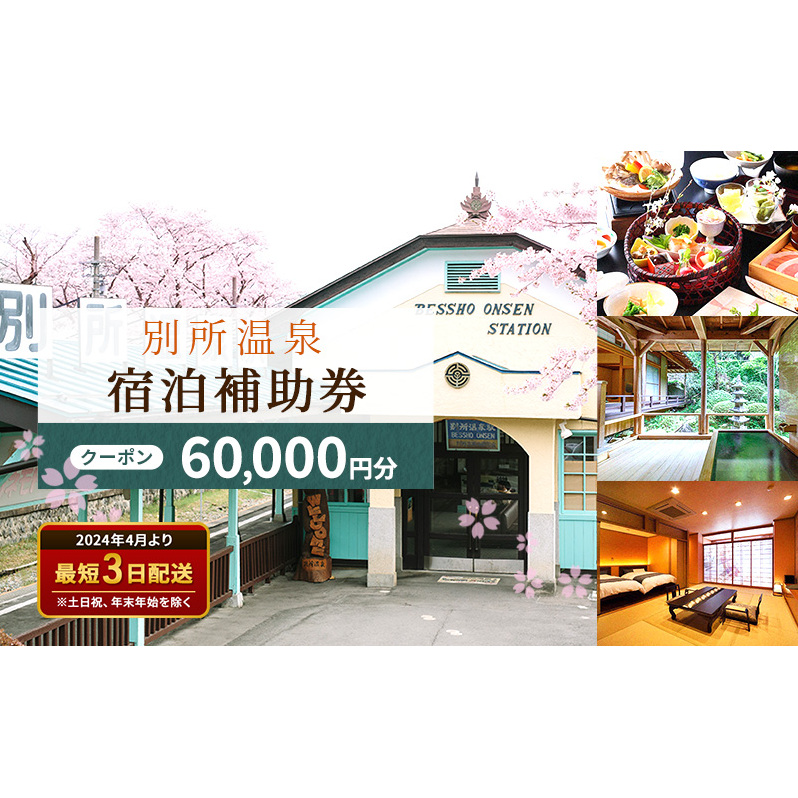 宿泊券 長野 別所温泉 60000円 ギフト券 券 チケット クーポン 旅行 観光 宿泊