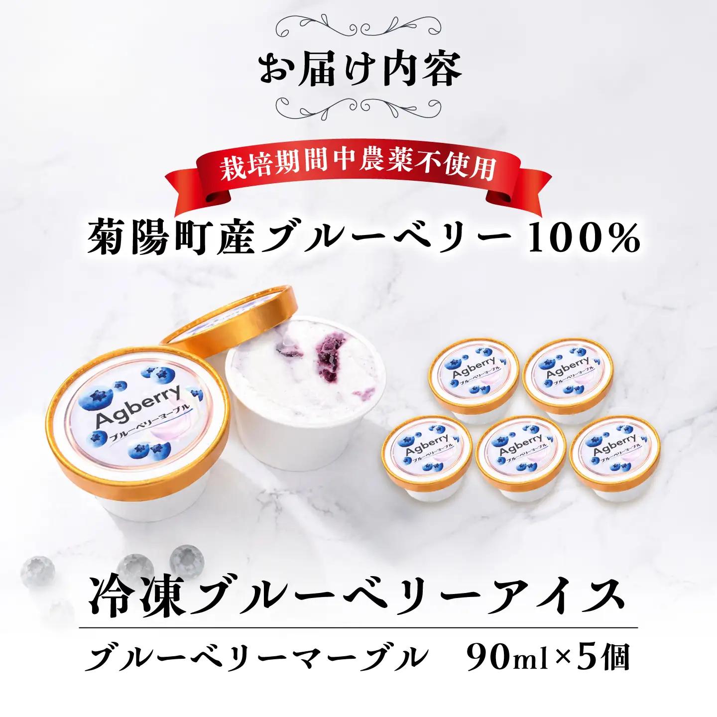 冷凍ブルーベリーアイス(マーブル) 計5個 アイス BHCX018
