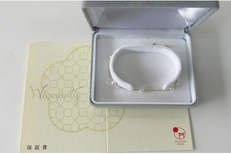 【080-06】志摩産アコヤ真珠ステーションブレスレット