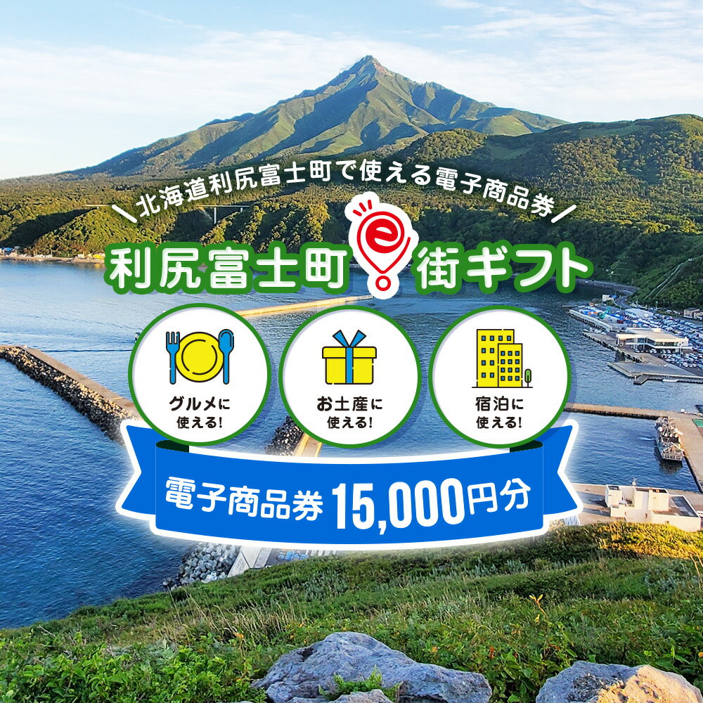 【ふるさと納税】利尻富士町e街ギフト　15,000円分
