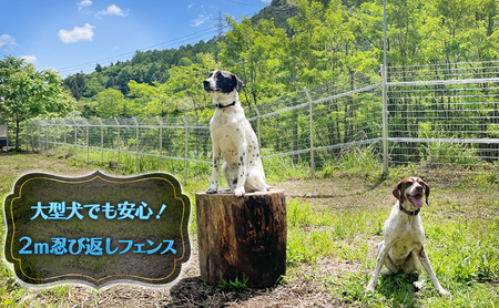 貸切ドッグラン利用券（1泊2日コース） チケット ペットと泊まる お出かけ 犬連れ 愛犬とお出かけ 完全貸切 大型犬 BBQ テント 愛犬と泊まれる 