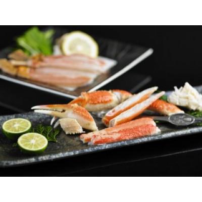 ふるさと納税 森町 北海道森町水揚げずわいがにセット　姿(ボイル)2尾　ポーション(生冷)約500g