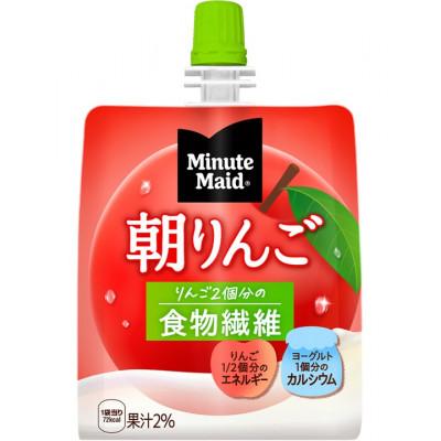 ふるさと納税 長野県 Minute Maid ミニッツメイド 朝リンゴ ゼリー飲料 180gパウチ×24袋パック