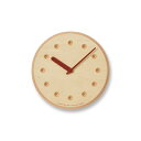 【ふるさと納税】Paper-Wood CLOCK dot/オレンジ（DRL19-07OR）レムノス Lemnos 時計　装飾品 工芸品 伝統技術 インテリア 時計 ペーパーウッド