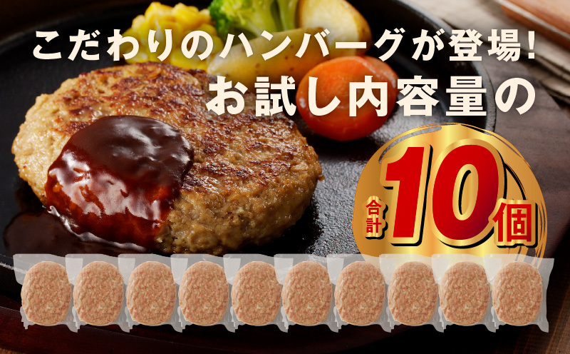 【黒毛牛肉100%】極み ハンバーグ 1.8kg（180g×10個）簡単調理 焼くだけ 180g 生ハンバーグ 訳あり サイズ不揃い 099H2934_イメージ2