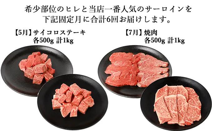 伊賀牛 【年6回】A5ヒレ・サーロイン 定期便A 総合計約6.1kg【dido-tkb0006】