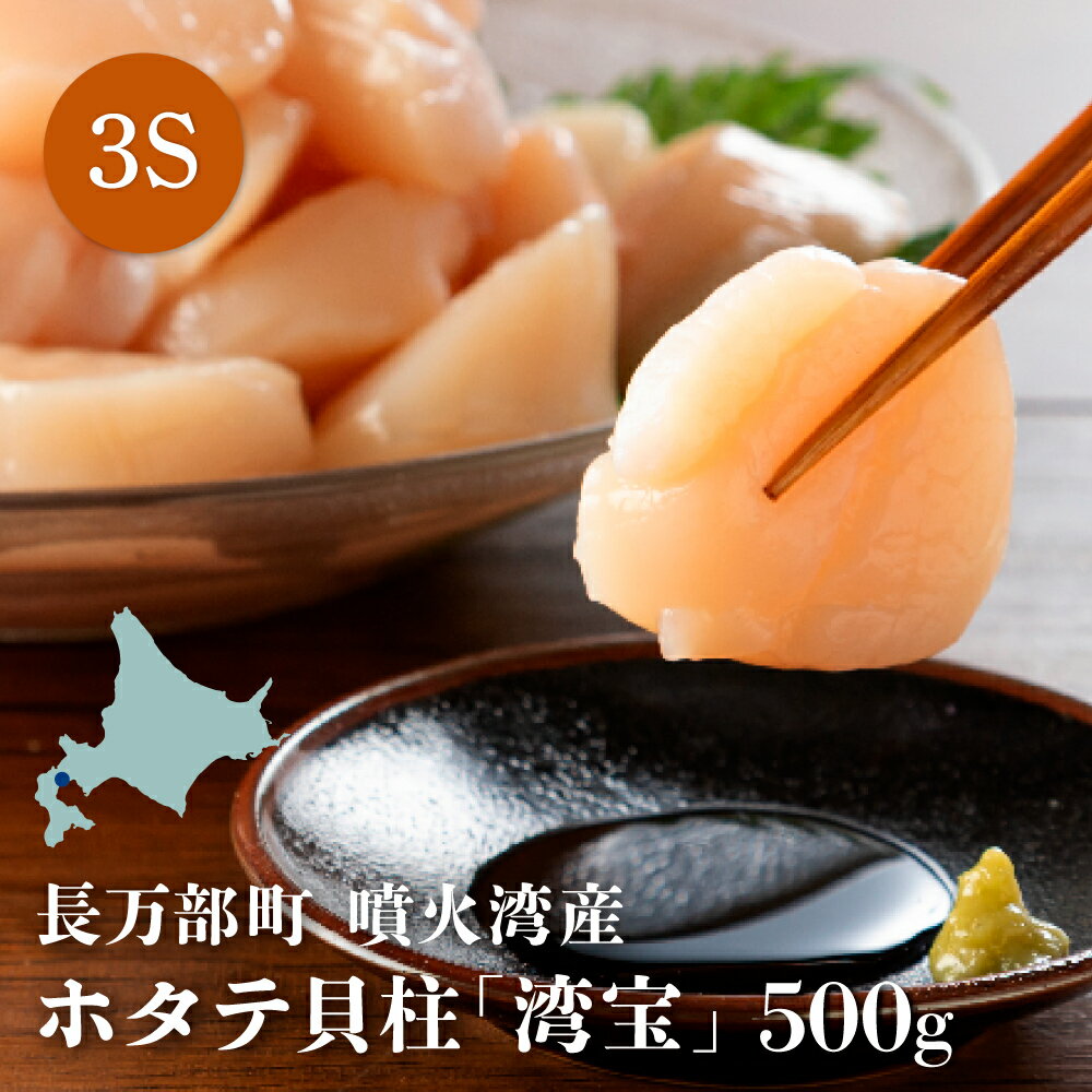 【ふるさと納税】湾宝ほたて貝柱　500g　3Sサイズ（20～25玉）【170021】