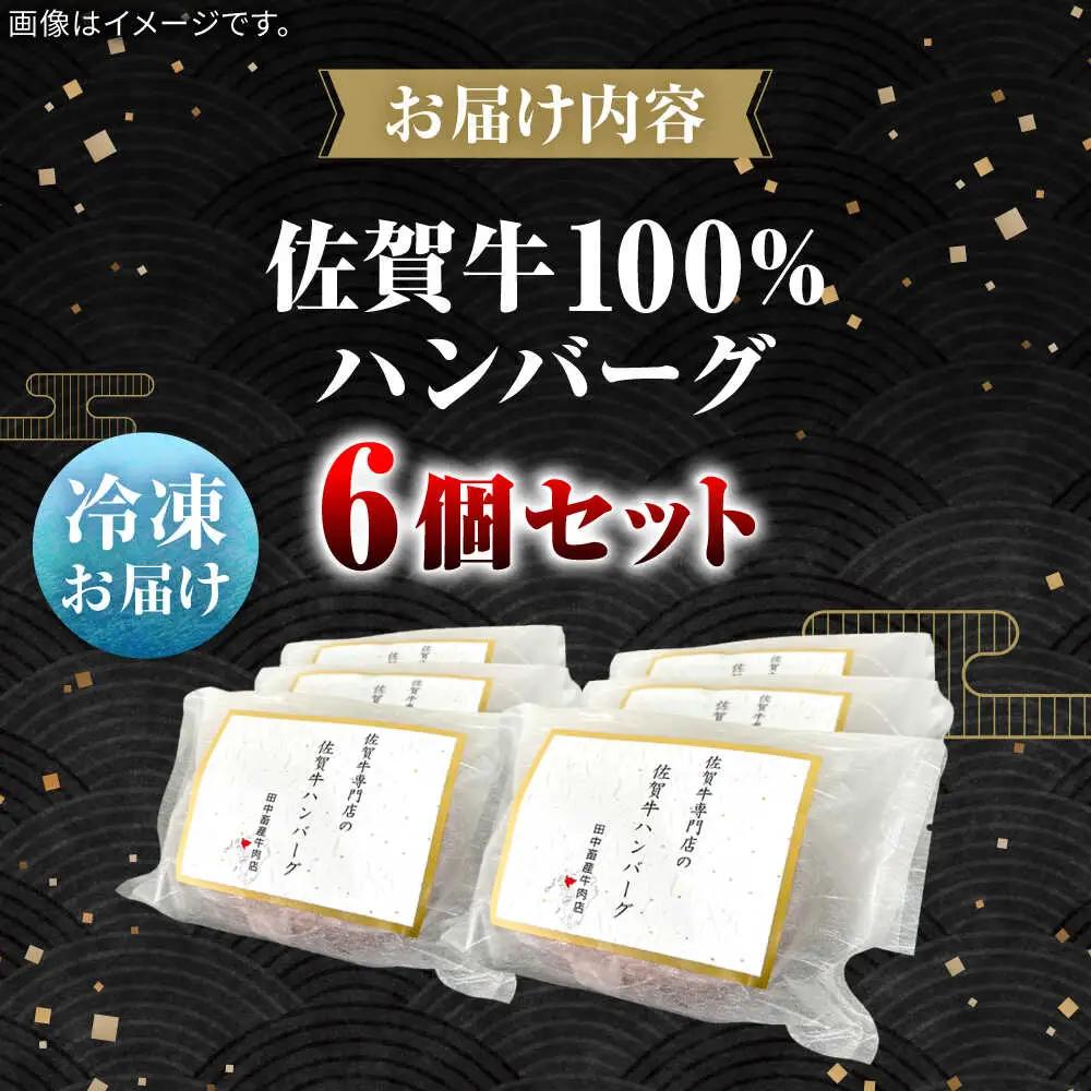 佐賀牛100%ハンバーグ6個セット ハンバーグ ハンバーグ ハンバーグ / 佐賀県 / 田中畜産牛肉店 [41ARAA005]