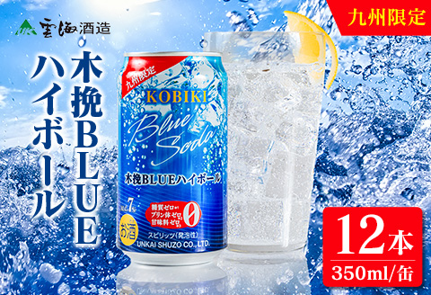 【雲海酒造】九州限定 木挽BLUE ハイボール 350ml×12本（木挽ブルー）