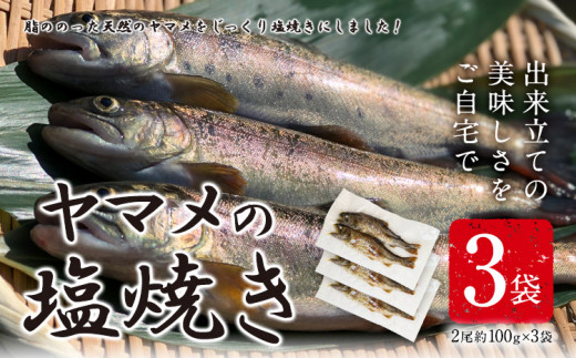 ヤマメの塩焼き 3袋(2尾約100g×3袋) 山江村ヤマメ生産組合《30日以内に出荷予定(土日祝除く)》