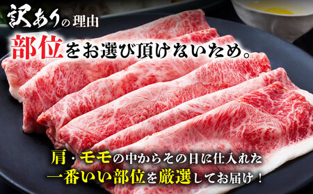 【訳あり】おおいた豊後牛 赤身霜降り しゃぶしゃぶすき焼き用（肩・モモ）1.2kg(600g×2P) 日田市 / 株式会社MEAT PLUS　牛 うし 黒毛和牛 和牛 豊後牛[AREI037]