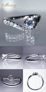 指輪 天然ホワイトダイヤ 0.48ct Germaine ジェルメーヌ【プラチナ950】r-113（KRP）O95-1410