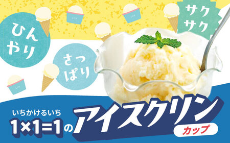 １×１＝１（いちかけるいち）のアイスクリン１００ｃｃカップア イス【白】１８個セット【アイス アイスクリン あいす アイスクリーム カップアイス スイーツ 高知のアイス ご当地アイス いちかけるいち 