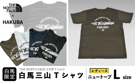 THE NORTH FACE「白馬三山 Tシャツ」ウィメンズL　ニュートープ【P0550495_W_L_NT】