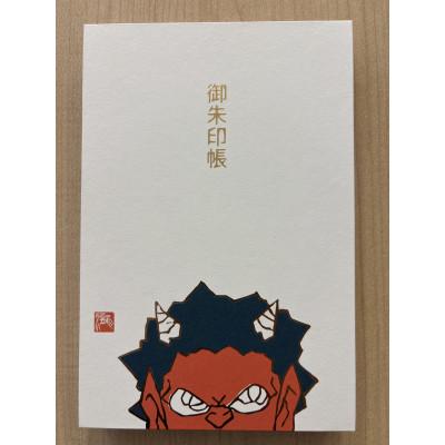 ふるさと納税 美里町 【ふるさと納税】瀧下和之氏デザイン「桃太郎図」オリジナル御朱印帳　(赤)