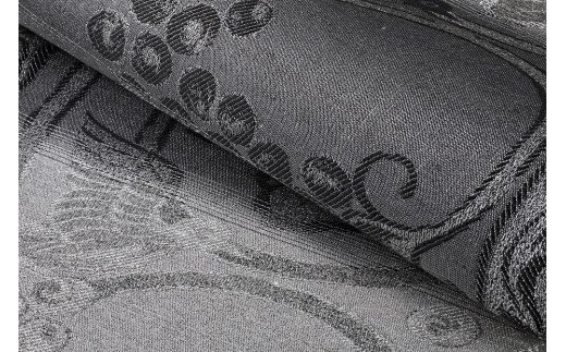 SG07　御山杉染め　袋帯　花喰鳥葡萄唐草文