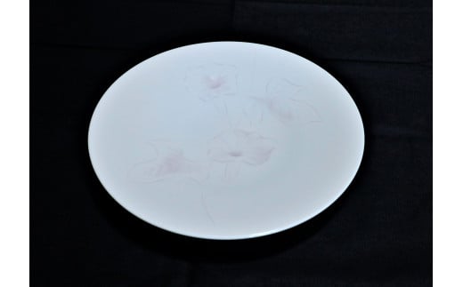 君津榮窯・朝顔文鉢　8寸（約24㎝）　ピンク | 日用品 雑貨 皿 お皿 食器 工芸品 陶器 オススメ 千葉県 君津市 きみつ