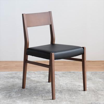 ふるさと納税 大川市 DCジャンブル01 ダイニングチェア ビーチウォールナットブラウン オールマイティブラック