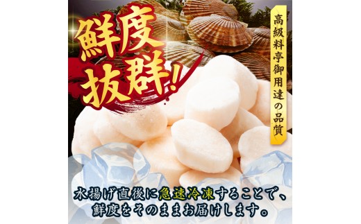 【30営業日以内発送】北海道産 ほたて貝柱 400g ( ホタテ ほたて 貝 貝柱 北海道産 玉冷 小分け 急速冷凍 )【241-0005】