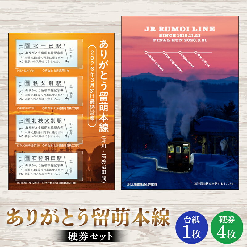 【ふるさと納税】ありがとう留萌本線 硬券セット n-0190