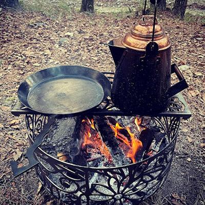 ふるさと納税 岡崎市 Garden Iron Works  焚き火台 Garden450 フローラル柄 |  | 03