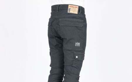 【THE BACK WATER】撥水ストレッチデニム釣り・アウトドアブラックカーゴパンツ　BW-403VMBB(34インチ)【ストレッチデニム ストレッチ デニム アウトドア ズボン ジーンズ 衣類 