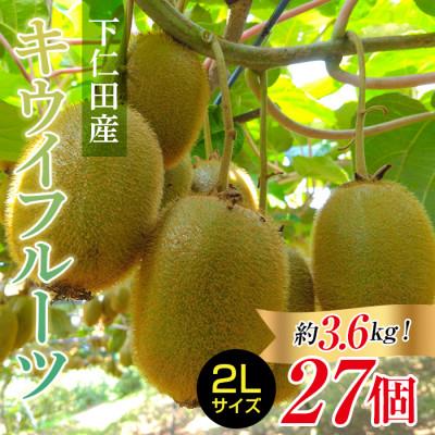 ふるさと納税 下仁田町 &lt;先行予約&gt;【2年連続受賞】下仁田町産キウイフルーツ(27個入り/2Lサイズ)
