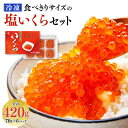 【ふるさと納税】食べきりサイズの塩いくらセット（70g×6パック） | 小分け 塩漬 海鮮丼 イクラ丼 寿司 イクラ 鮭卵 魚卵 魚介 海の幸 海産物 贈り物 贈答 ギフト 国産 北海道 様似町 冷凍 送料無料