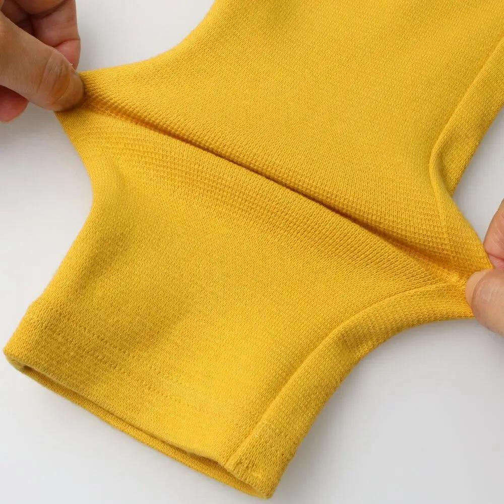 リップルフライスカラー長パンツ【イエロー／90サイズ】【長パンツ ロング パンツ キッズ 子供 イエロー シンプル 衣料 ファッション】