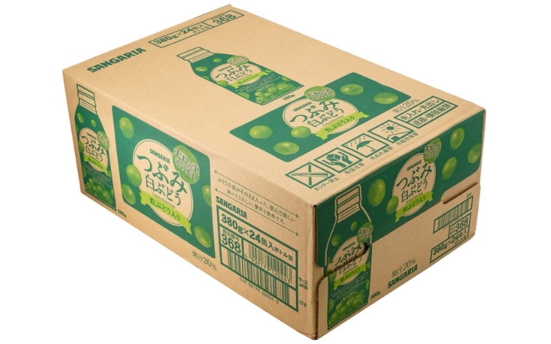サンガリア つぶみ白ぶどう 380g×24本【igge0008】
