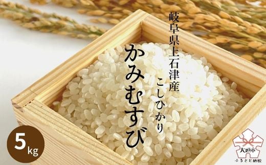 
【令和6年度産・新米】かみいしづのお米『かみむすび』(こしひかり) 白米・5kg(9月発送可)
