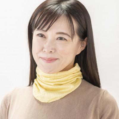 ふるさと納税 泉大津市 天然の美容繊維　UV対策　絹ごこちネックカバー　イエロー　H-NW1500 |  | 02