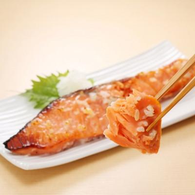 ふるさと納税 石狩市 【佐藤水産】キングサーモンさざ浪漬 3切