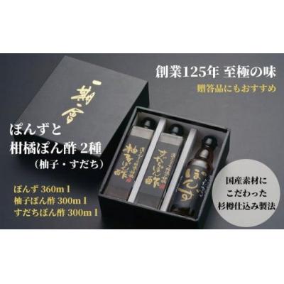 ふるさと納税 小松島市 ぽん酢 3本 セット ブレンド ゆず 柚子 すだち 贈答 ギフト 料理 調味料 鍋 料理