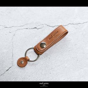 maf pinto (マフ ピント)ストラップ キーリング キーホルダー キーケース ライトブラウン(同色ステッチ) レザー 本革 日本製