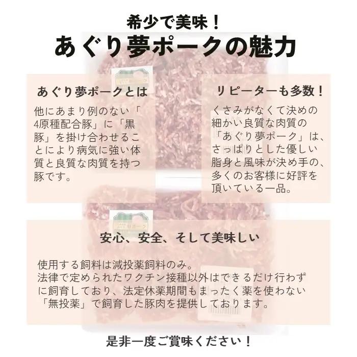 あぐり夢ポーク ひき肉１kg A0165
